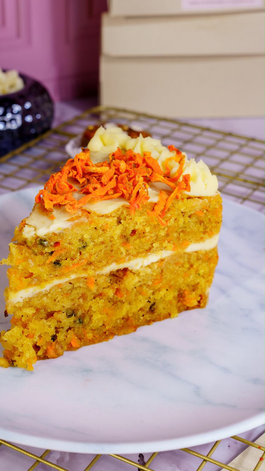 Torta de zanahoria – porción