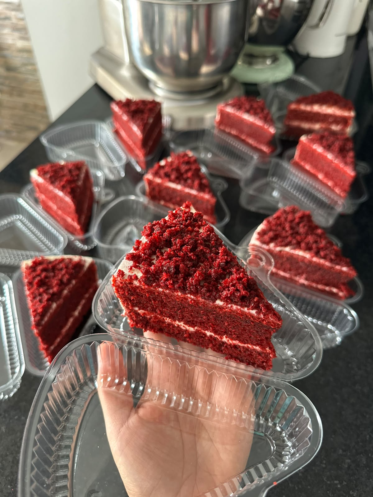 Torta red velvet – porción